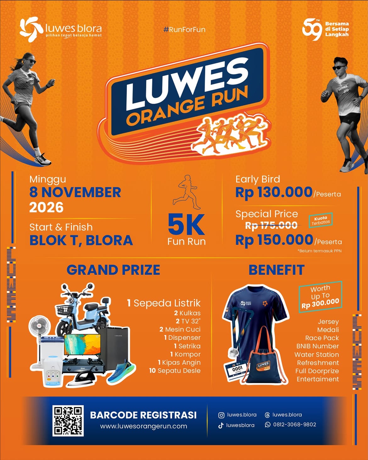 Poster Luwes Orange Run 2026